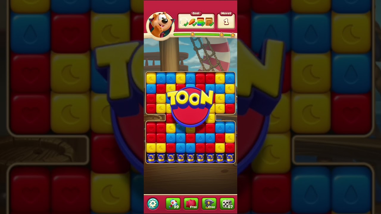 TOON BLAST Gameplay 587-592 Walkthrough Dragons Treasure + Space Miner
