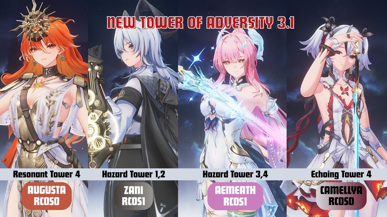 NEW RESET TOWER OF ADVERSITY 3.1 | Augusta F2P x Camellya F2P x Zani x Aemeath | Wuthering Waves