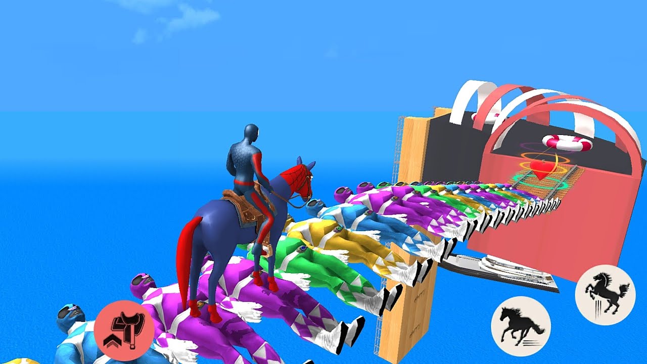 GTA V Similar Game Mobile Horse Racing Challenge Spider Man Game : Gta V horse Racing