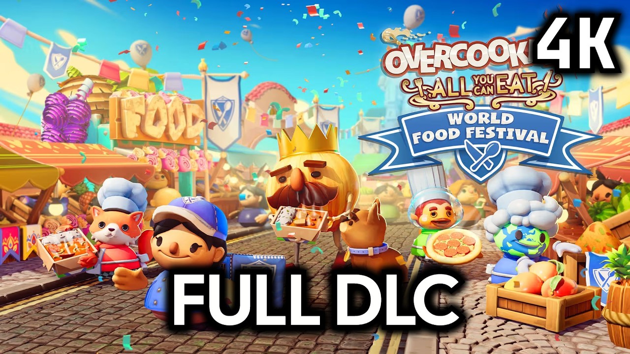 Overcooked: The World Food Festival┆Full Walkthrough┆No Commentary┆4K60FPS