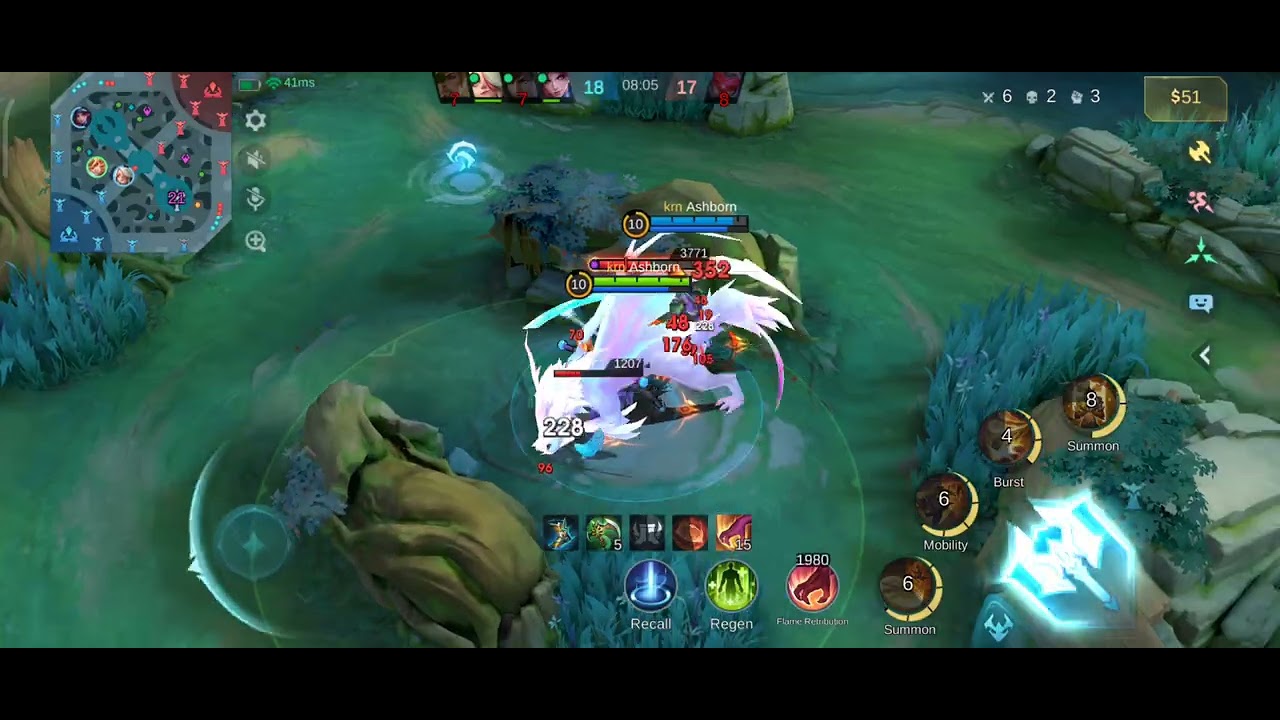 #Moba lagend #sun game play 😈