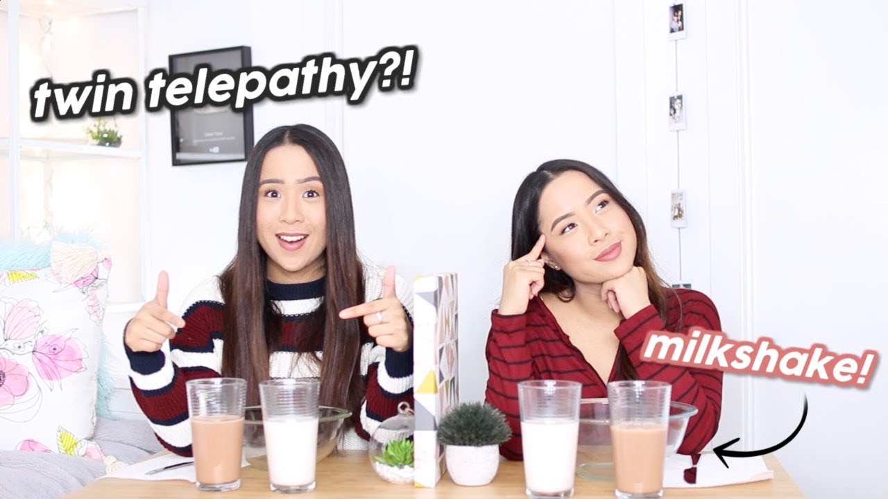 Twin Telepathy Milkshake Challenge!!