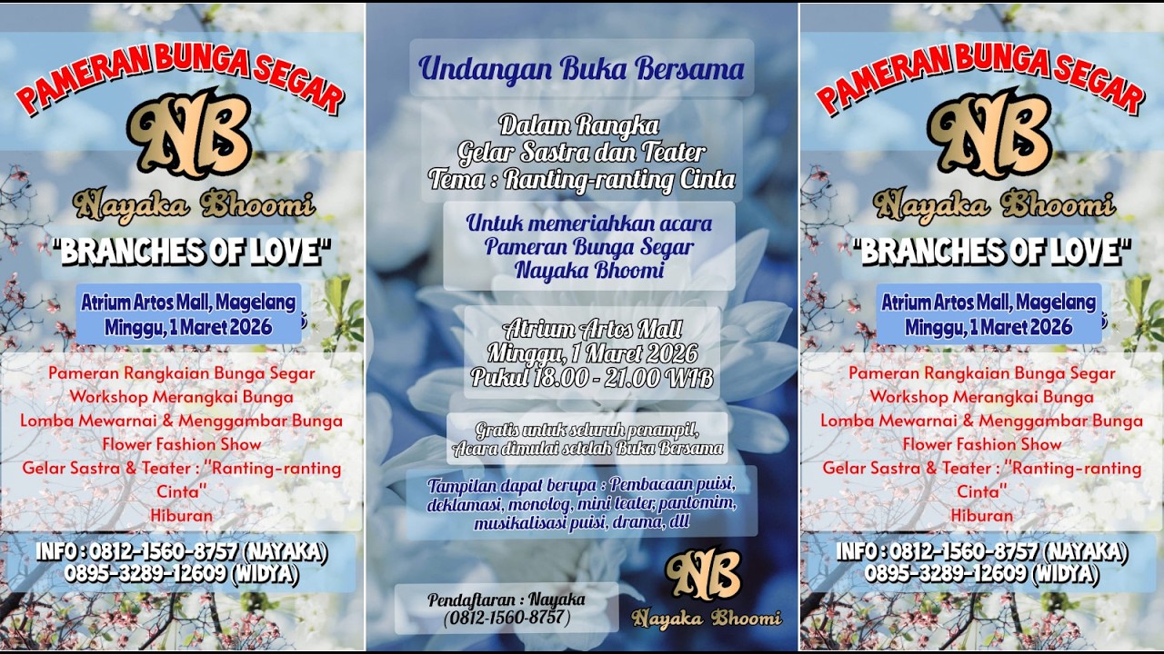 Gelar Sastra dan Teater; Ranting-ranting Cinta