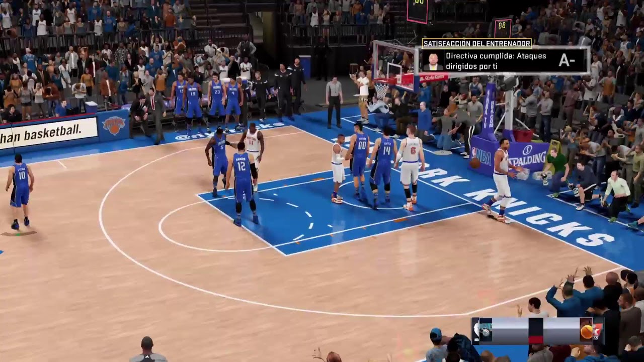 NBA 2K Mi Carrera Gameplay último nível, New York Knicks Jogo 32 Temporada Regular, Quarta temporada