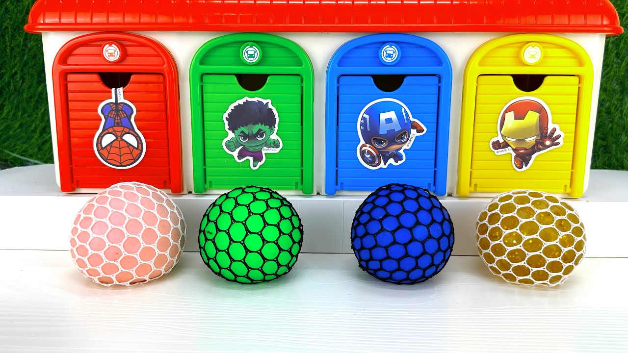 Satisfying Garage: Making 4 Stress-Relief Squishy Balls | Ultra Relaxing Immersive Experience