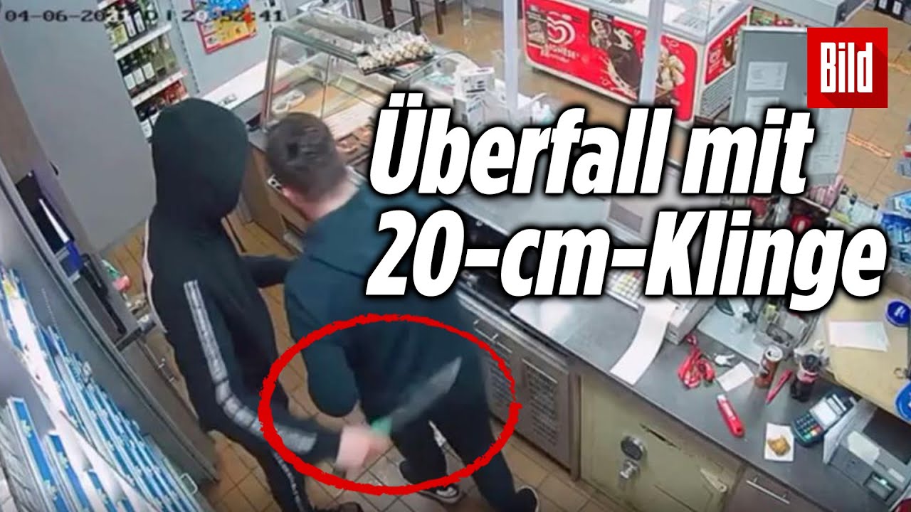 Dreister Überfall: Gangster raubt mit Mega-Messer Tankstelle aus | NRW