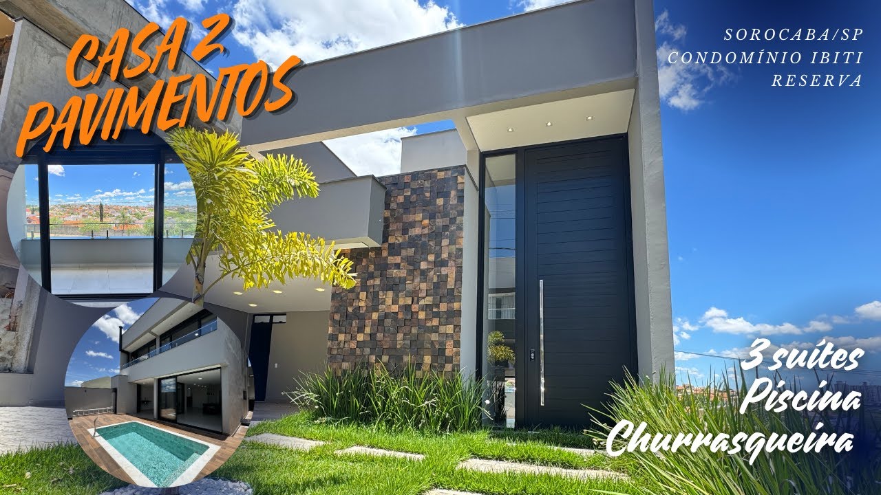 Sorocaba/SP- Cond.  Ibiti Reserva/ Suíte master com closet, piscina, churrasqueira e muito mais