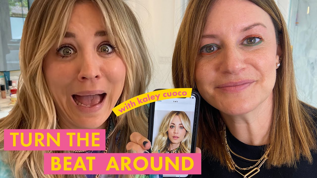 'The Flight Attendant' Star Kaley Cuoco Attempts a BOLD Makeup Look | Turn The Beat Around | Cosmo