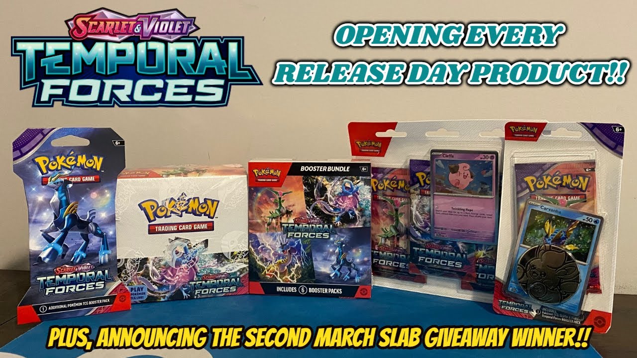 TEMPORAL FORCES IS HERE!! Opening EVERY TEMPORAL FORCES Release Day Product! (pokemon card opening)