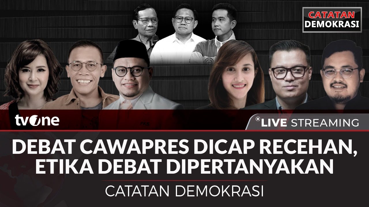 [LIVE] Debat Cawapres Dicap Recehan, Etika Debat Dipertanyakan | Catatan Demokrasi tvOne