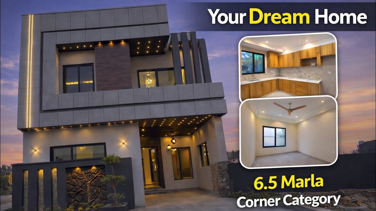 City housing Sialkot 6.5 Marla corner house for sale 