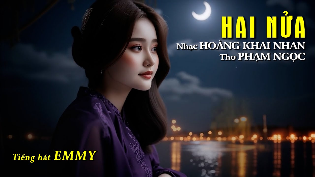 HAI NỬA | Nhạc: Ho&agrave;ng Khai Nhan | Thơ: Phạm Ngọc | H&aacute;t: Emmy | H&ograve;a &acirc;m & Phim ảnh: Aquarius Studio
