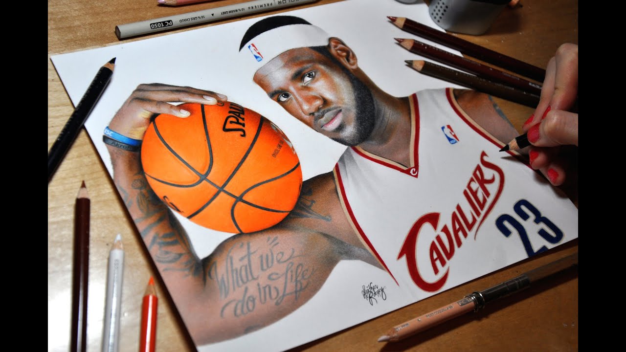 Drawing LeBron James - Cleveland Cavaliers