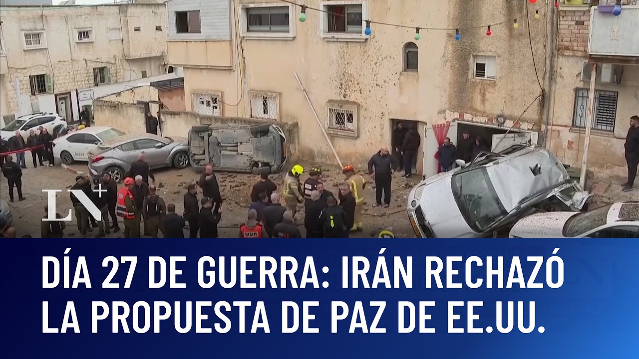 Guerra en Medio Oriente, d&iacute;a 27: Ir&aacute;n rechaz&oacute; la propuesta de paz de EE.UU.