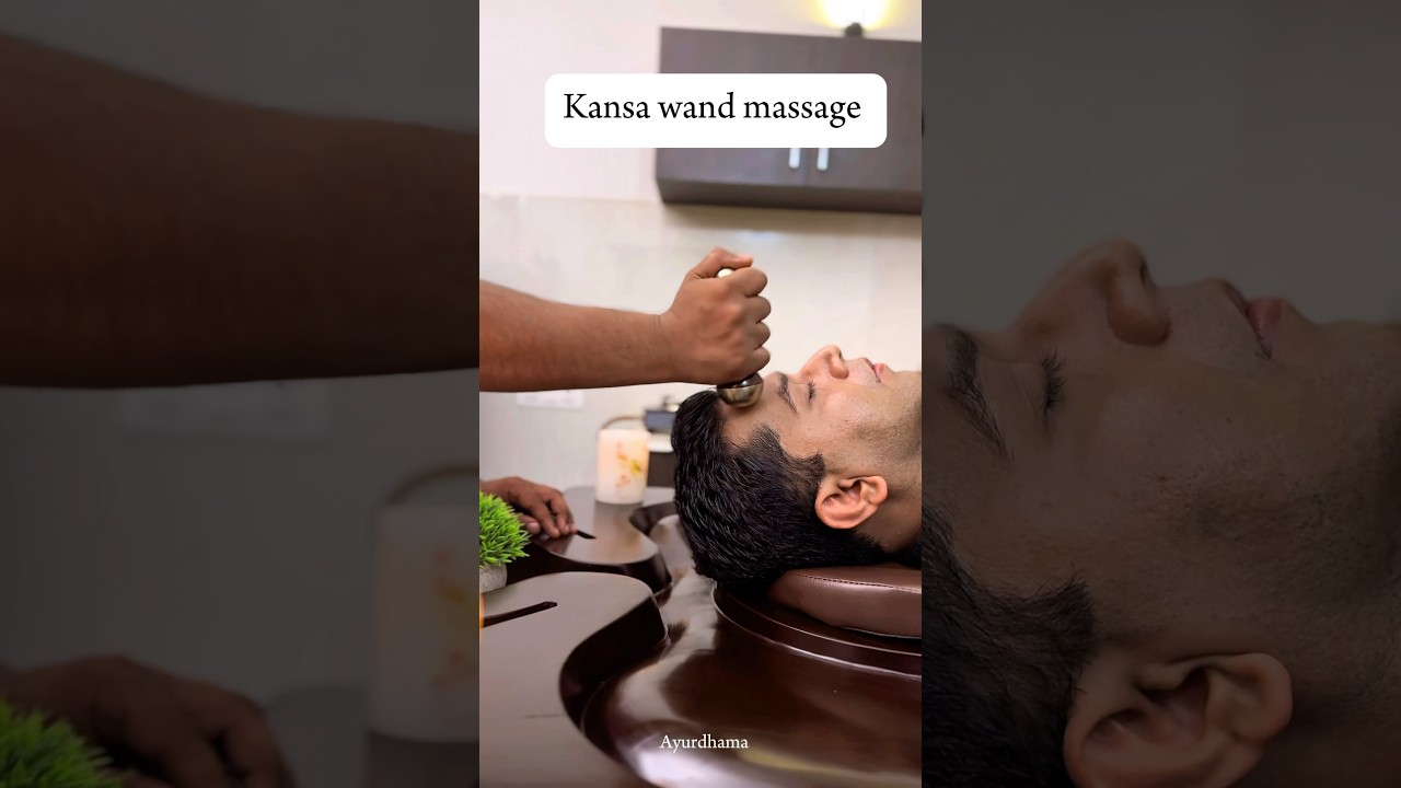 Kansa wand massage/ Face massage/ Best massage to relax / Ayurdhama Ayurveda