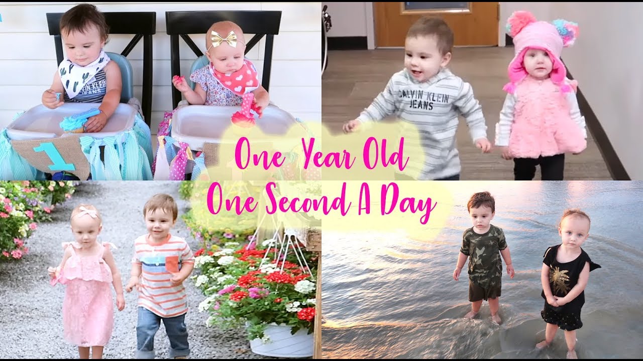One Year Old Twins - One Second A Day