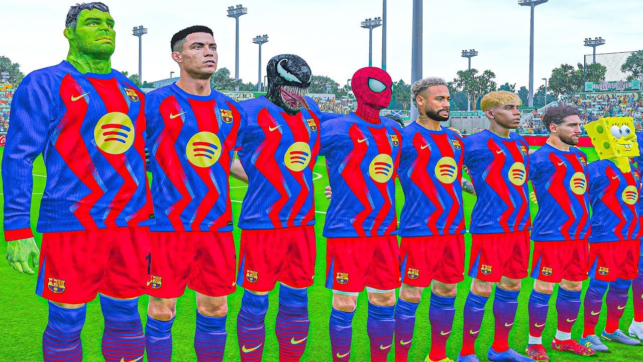 RONALDO,MESSI, SpiderMan, NEYMAR🌍 ماذا لو حدث رونالدو وميسي وسبايدرمان ونيمار وكل الستارز يلعبون معا