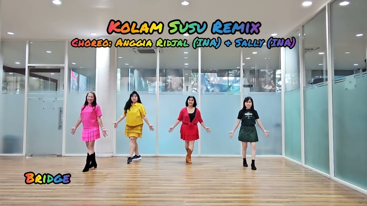 Kolam Susu Remix - Line Dance // Choreo by Anggia Ridjal (INA) & Sally (INA)