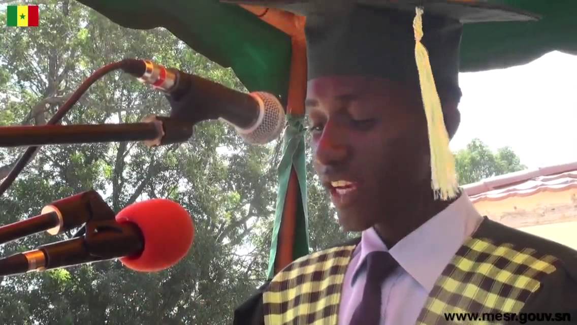 Fête de l'excellence de l'UASZ  Discours du représentant des étudiants gradués