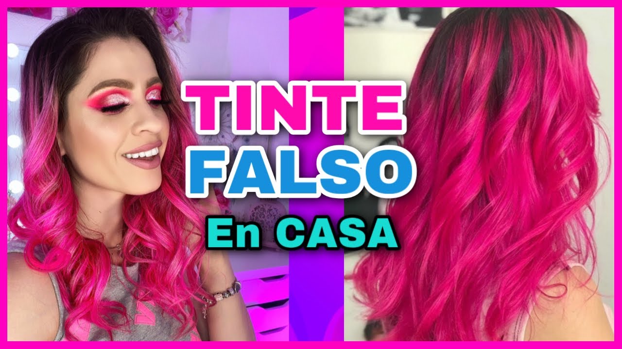 DIY | Como hacer TINTE DE CABELLO FALSO en Casa y que parezca REAL | NatyGloss