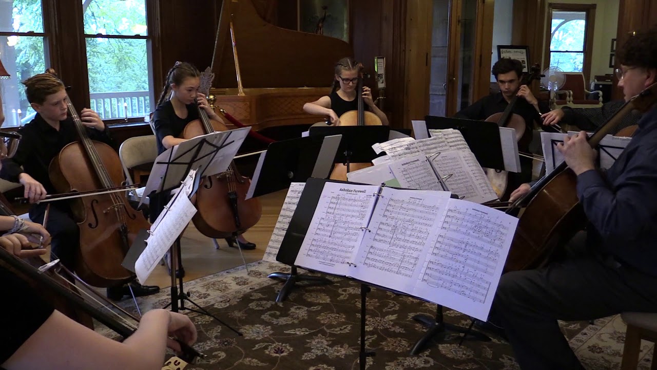 Ashokan Farewell, by Jay Ungar, The Kaboff Cello School,  2018