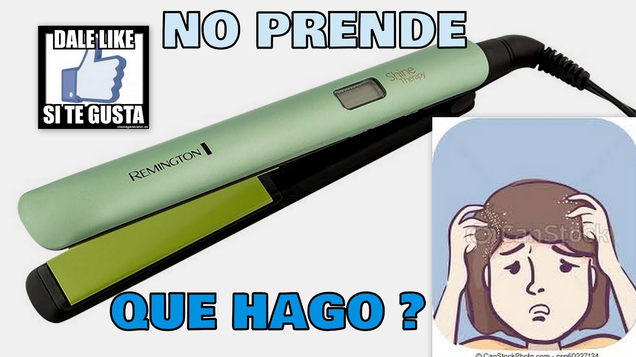 COMO REPARAR PLANCHA DE CABELLO REMINGTON  QUE NO PRENDE
