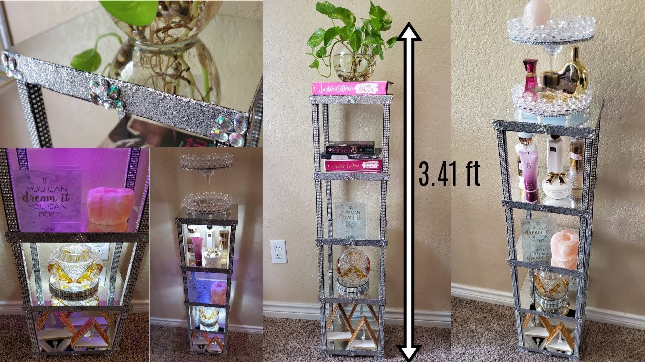 DIY Mirrored Bookstand| Dollar Tree DIY Mirrored Furniture