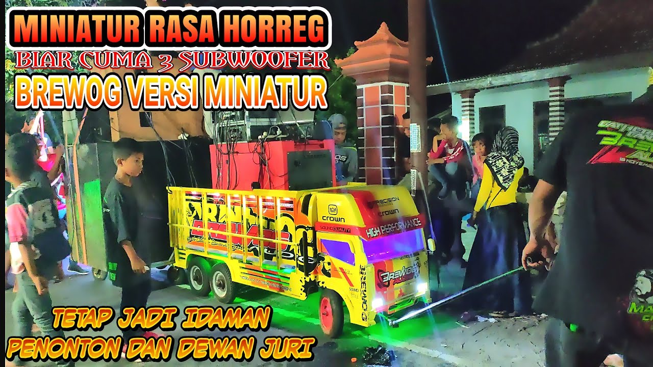 AKSI KEREN BREWOG AUDIO MINIATUR DI PANGGUNG PENGHORMATAN||KONTES MINIATUR TANEN REJOTANGAN TULUNGAG