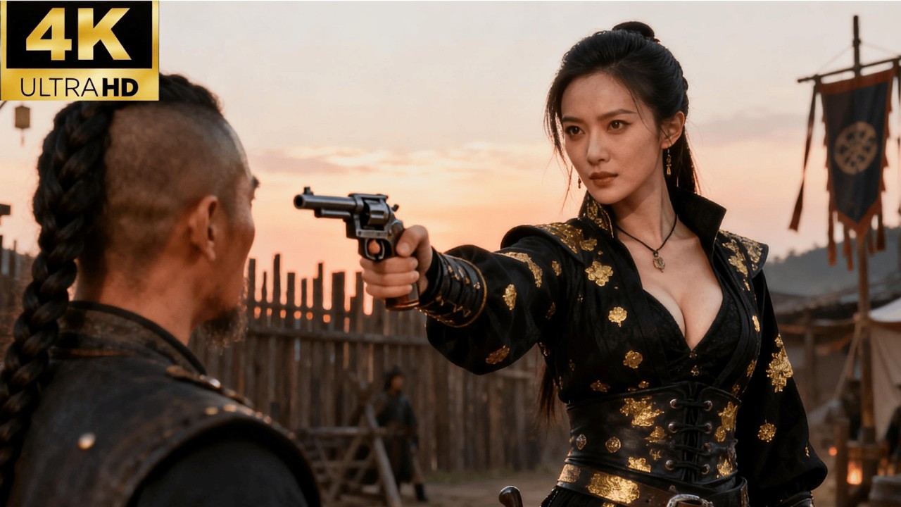 【2026武侠电影】美女土匪竟与杀手赌命，左轮手枪对准自己脑袋比狠，输了就会丢命！#chinesedrama #movie #功夫 #动作 #kungfu #电影 #武侠