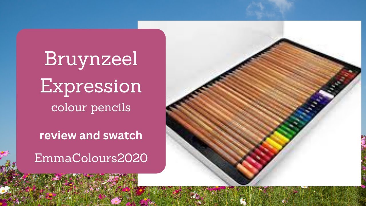 My thoughts on the Bruynzeel expression 72 pencil set review and swatch - adult coloring