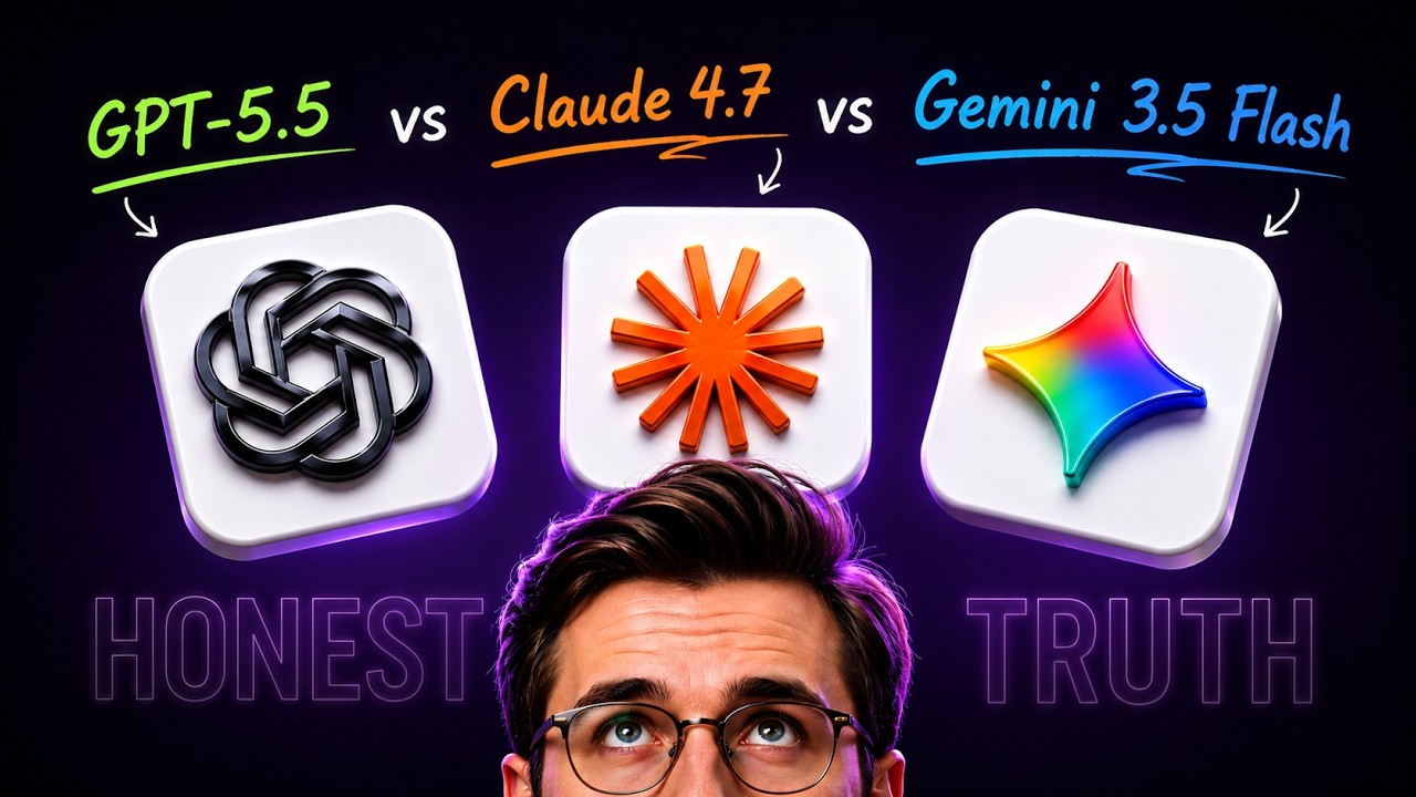 GPT-5.5 vs Claude 4.7 vs Gemini 3.5 Flash: Benchmark & Cost Analysis | The Honest Truth!