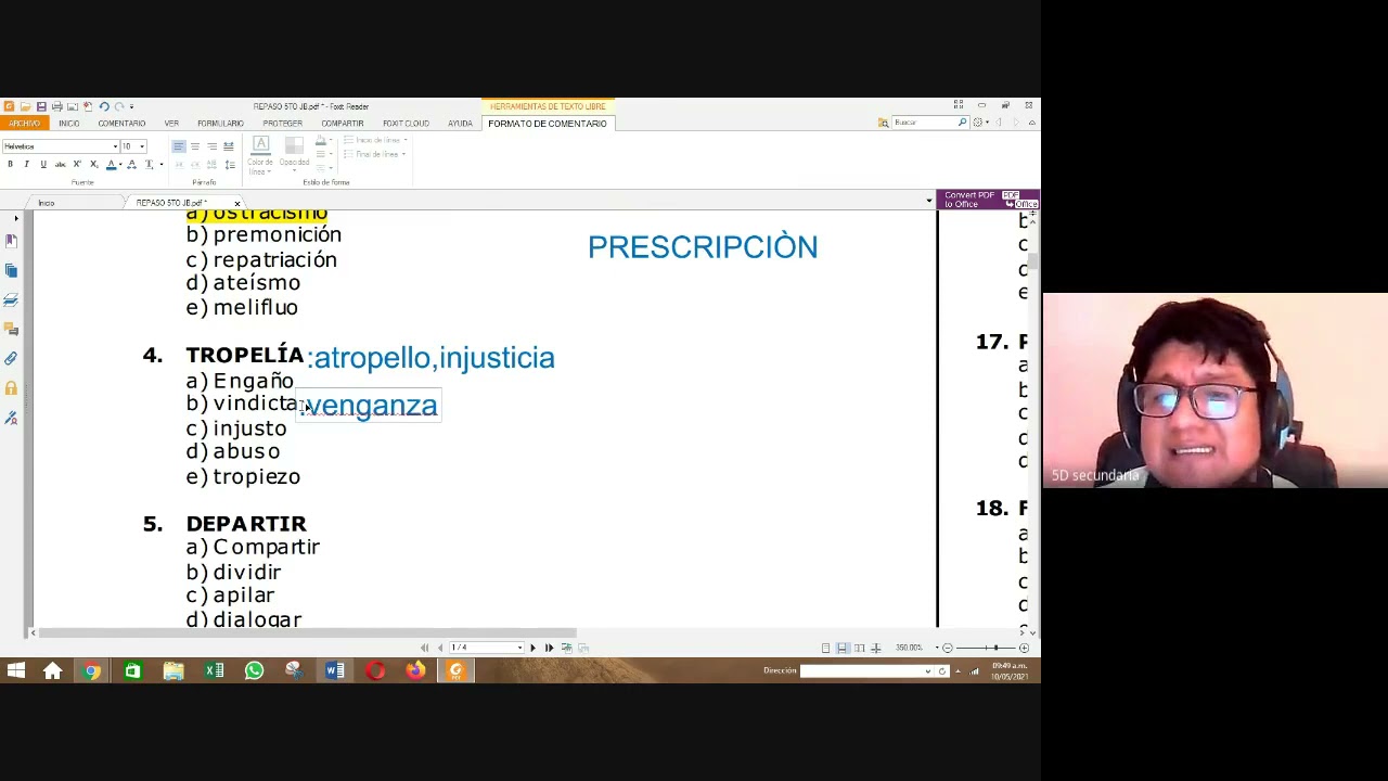 REPASO DE  RAZONAMIENTO VERBAL