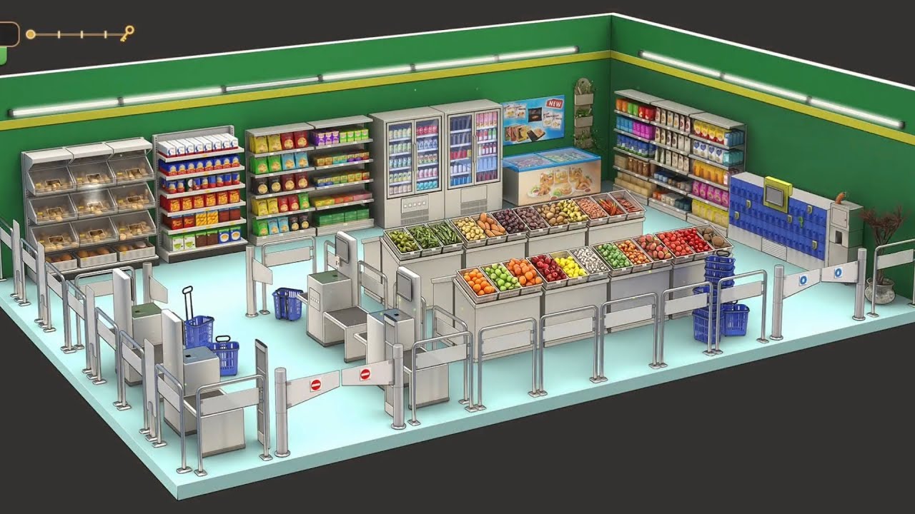 Rooms & Exits Escape Room Game Level 13 Grocery Store Chapter 2 Game Walkthrough Solution
