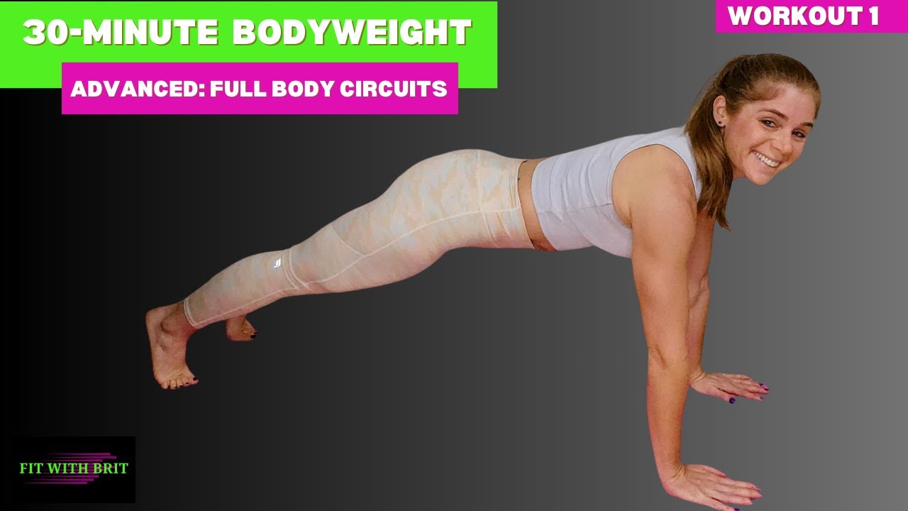 30-Minute Advanced Bodyweight Workout: Full Body Circuits