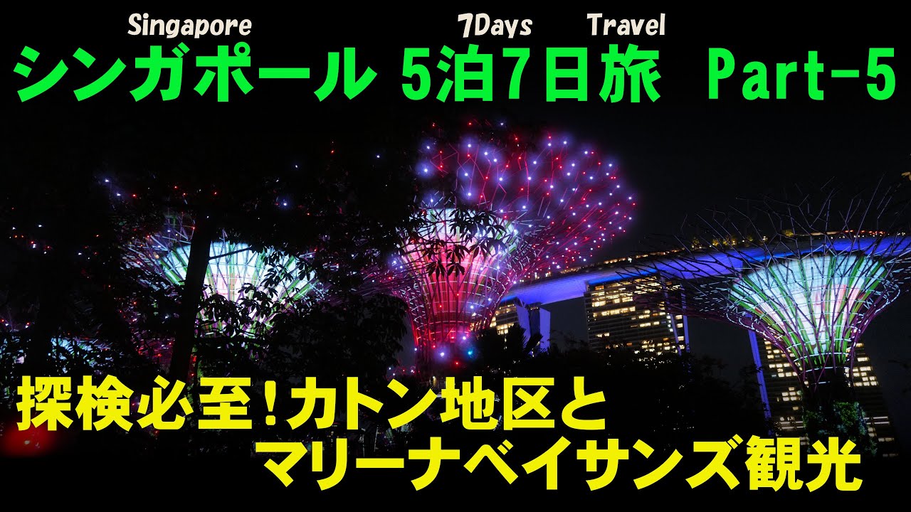 シンガポール5泊7日旅 Part-5：探検必至！カトン地区とマリーナベイサンズ観光~Singapore Trip V-Log Part-5/ENG Sub.~