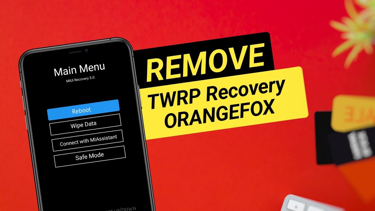 How to Remove TWRP or OrangeFox Recovery || Install Stock Recovery without PC