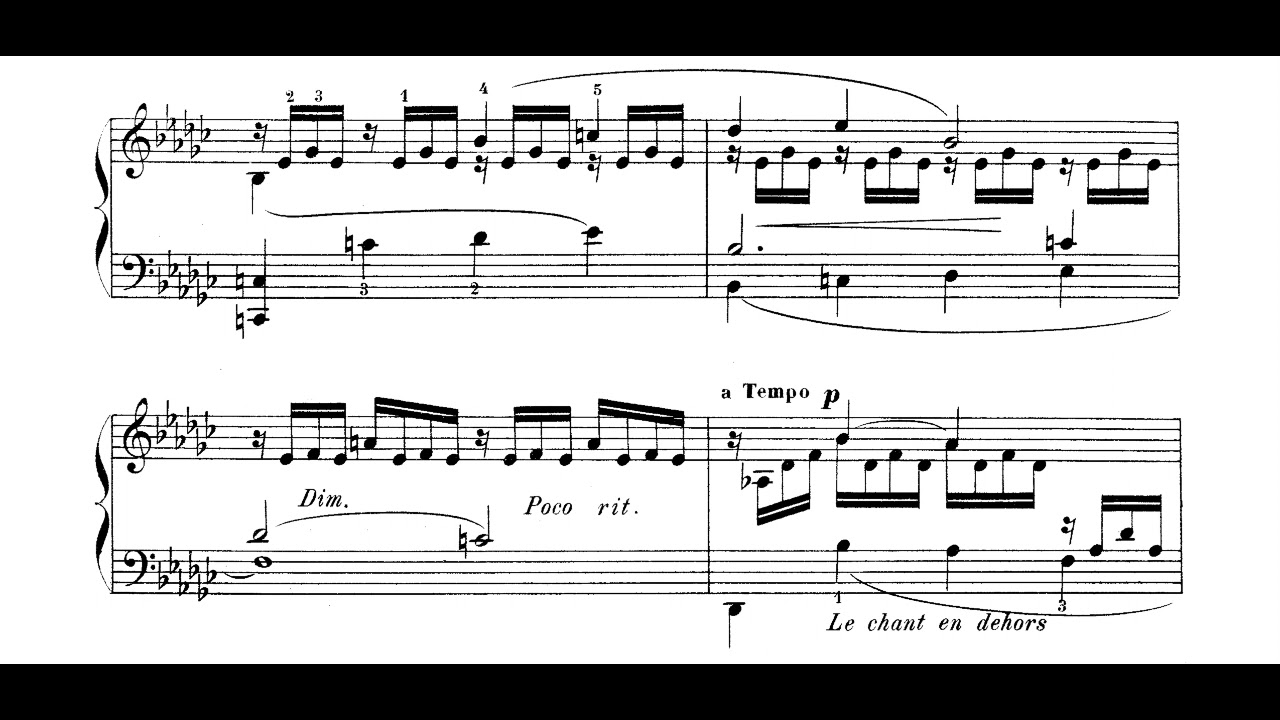 M&eacute;lanie Bonis - Romance Without Words for Piano, Op. 56 (1905) [Score-Video]