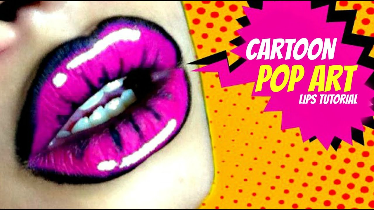 Cartoon Pop Art Lips Tutorial By MakeupBySandeeTV