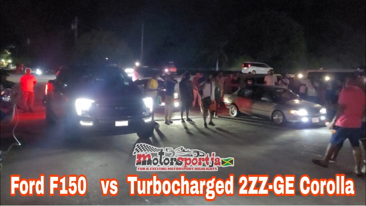 Bossy D Turbocharged 2ZZ-GE Vs 2022 Ford F150 At Ironshore Drag Racing
