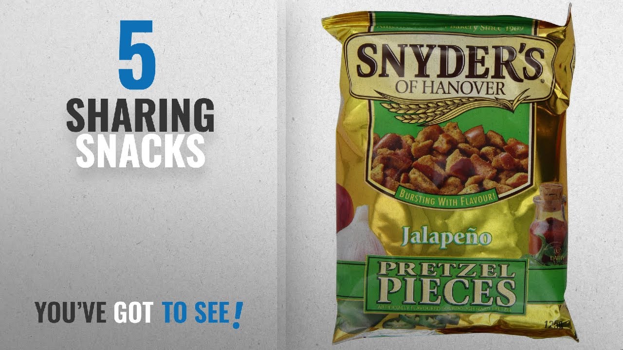 Top 10 Sharing Snacks [2018]: Snyder's Jalapeno Pretzel Pieces 125g - 10 pack