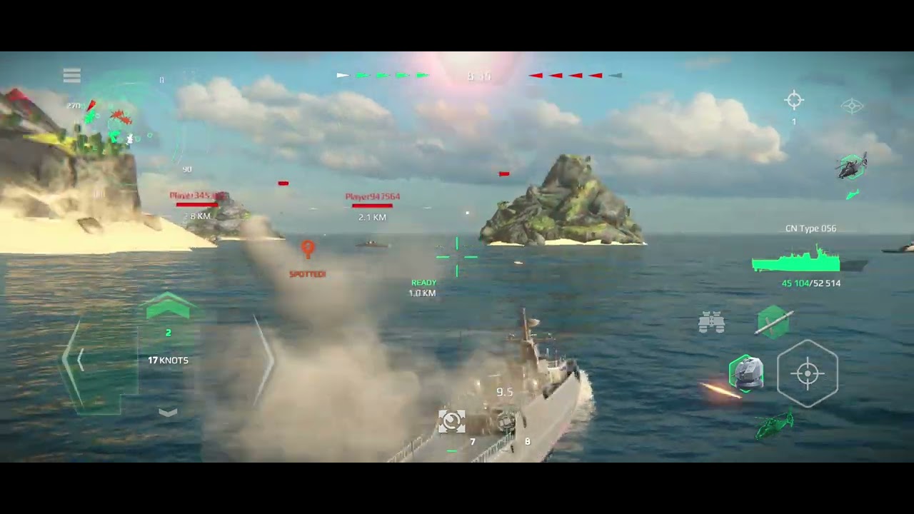 Modern Warships Gameplay No commentary Cn Type 056 corvette