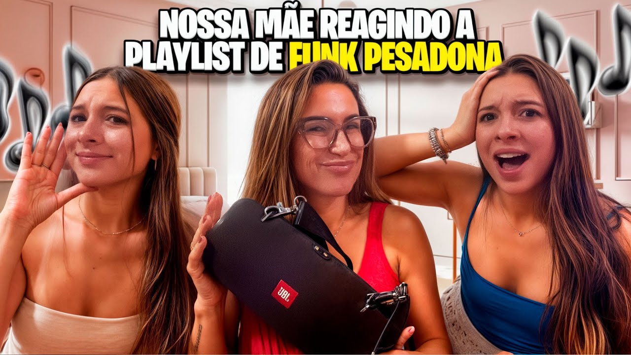 NOSSA MÃE REAGINDO A PLAYLIST DE FUNK PESADONA *atualizada*
