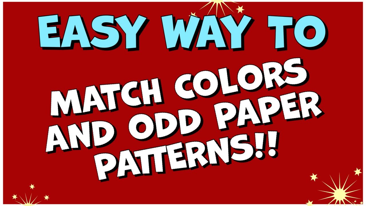 DO THIS TO PICK THE RIGHT PATTERNS AND COLORS EVERY TIME!!