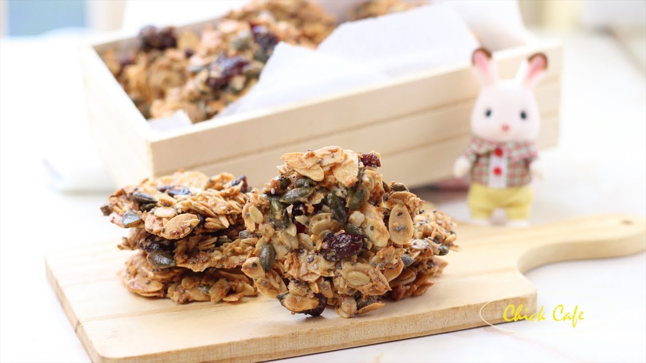 Granola Cookies คุกกี้ธัญพืชไร้เเป้งสุดอร่อย