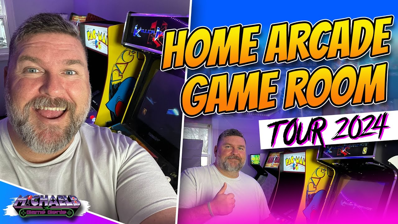 Home Arcade & Game Room Tour 2024! 3 Rooms, Arcade1Up, AtGames, Stern Pinball, Games Toys & More!