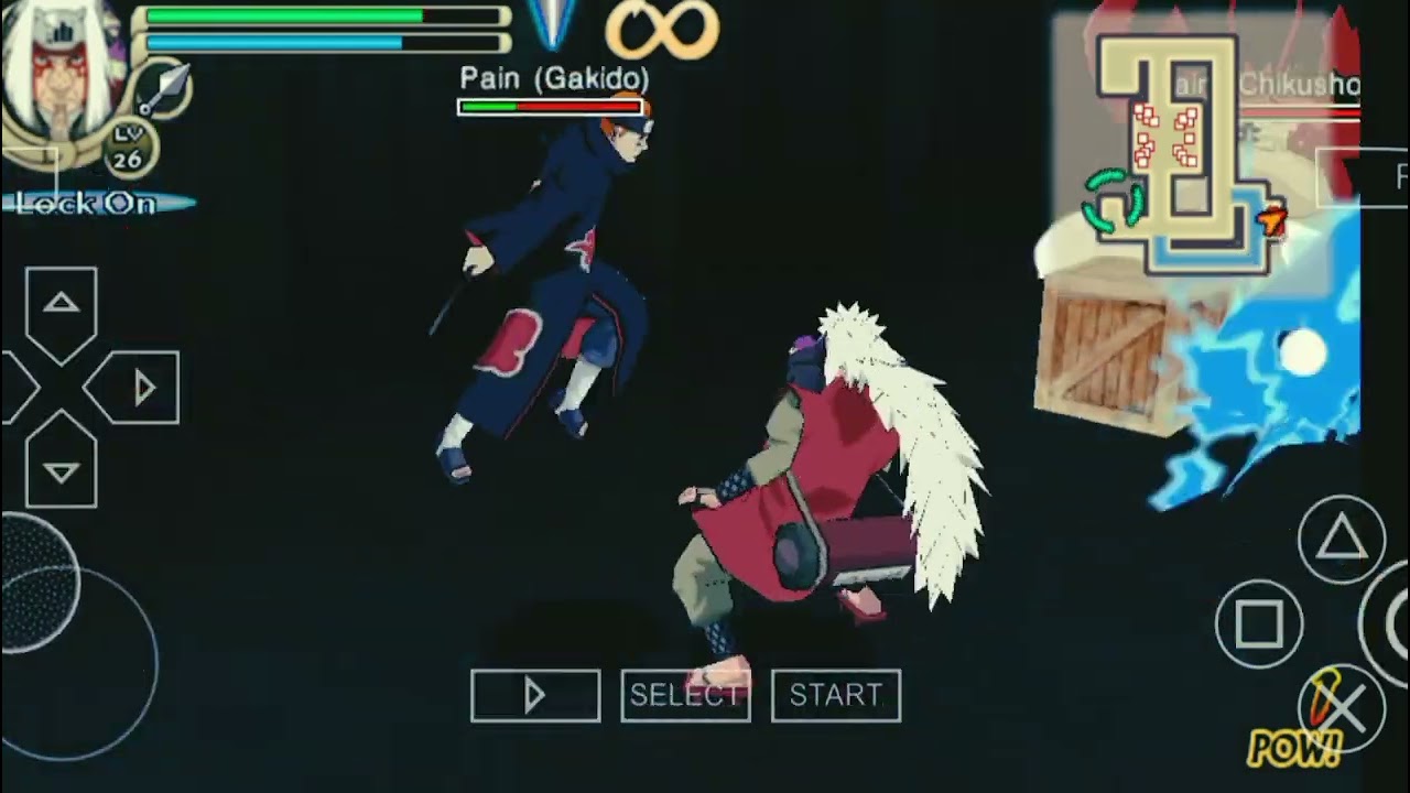 Pertarungan Jiraiya Sage mode VS 3 Pain