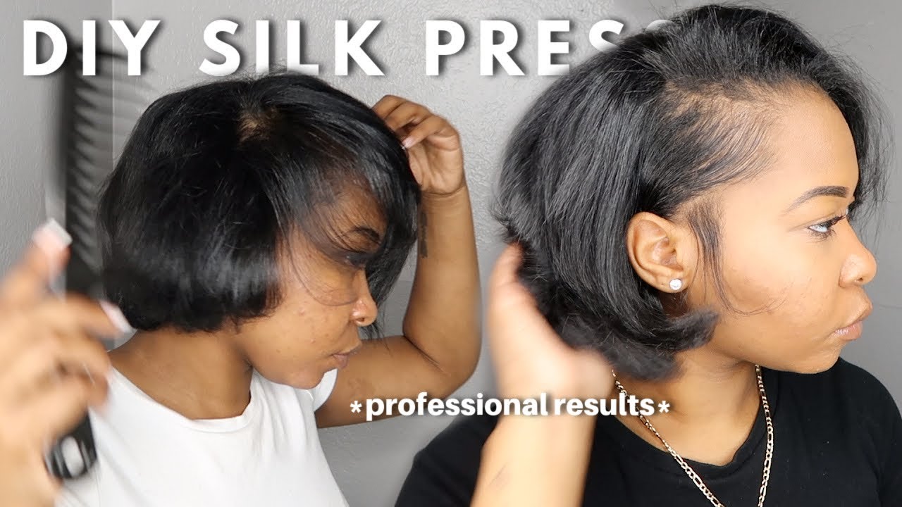 СПОСОБ ПРИМЕНЕНИЯ: НАКЛАДКА SILK НА НАТУРАЛЬНЫЕ ВОЛОСЫ ДОМА + ПОДРЕЖКА | ИЗ КУДРЯВЫХ В ПРЯМЫЕ | П...