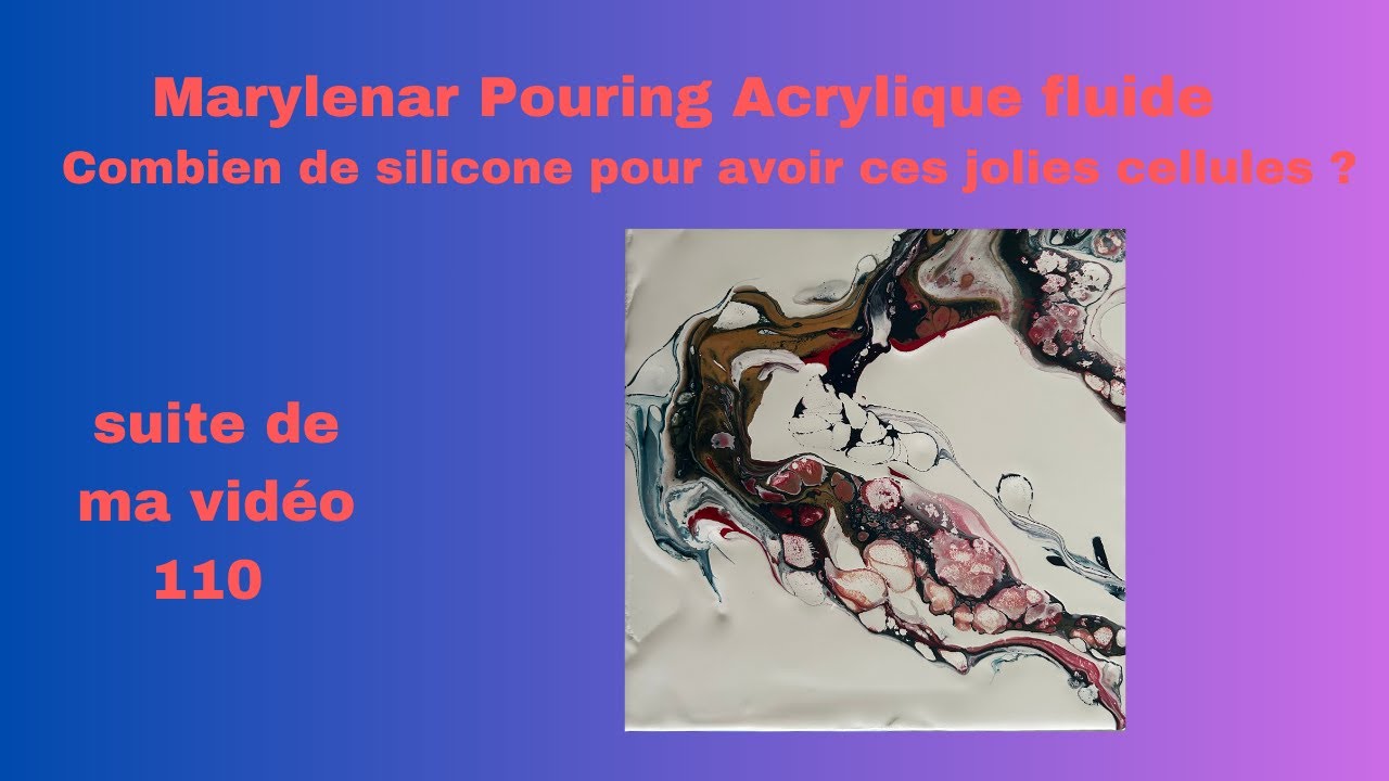 Marylenar Une seule petite goutte de silicone et de belles cellules#111 #acrylicpouring #pouring#D16