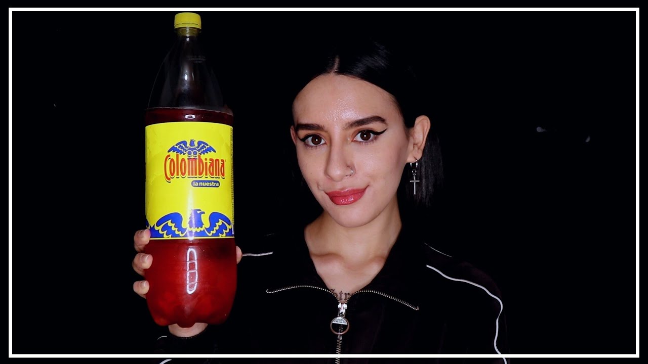 ASMR EN ESPAÑOL - PROBANDO GASEOSA COLOMBIANA