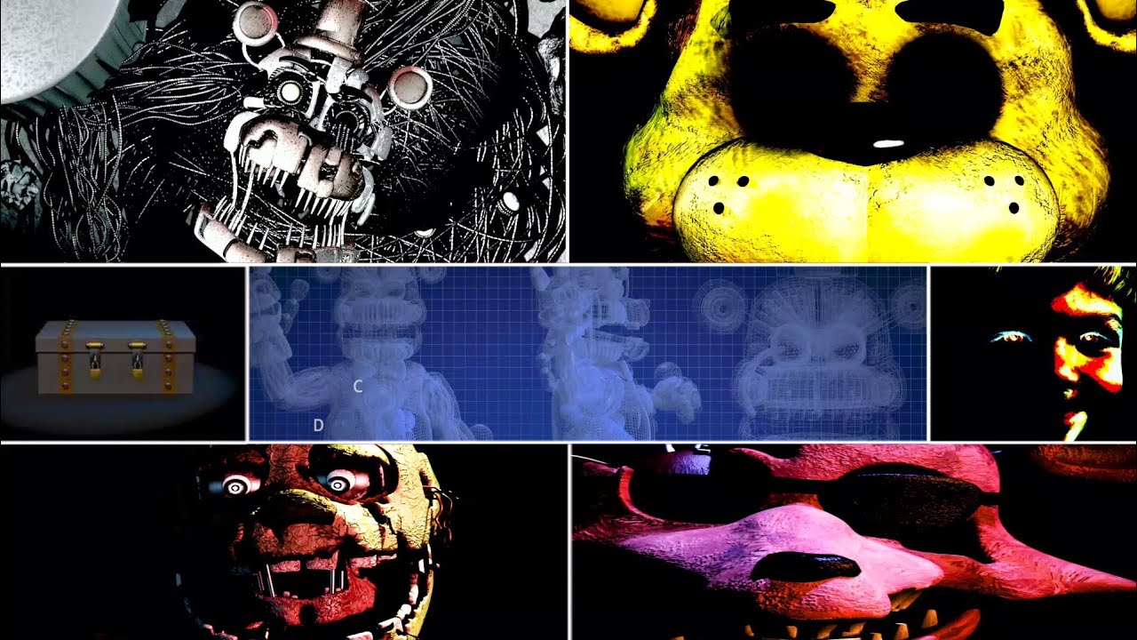 FNaF Все секреты и пасхальные яйца (1-UCN) - (2014-2022)